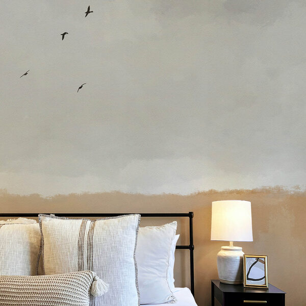 Ptak latający po niebie