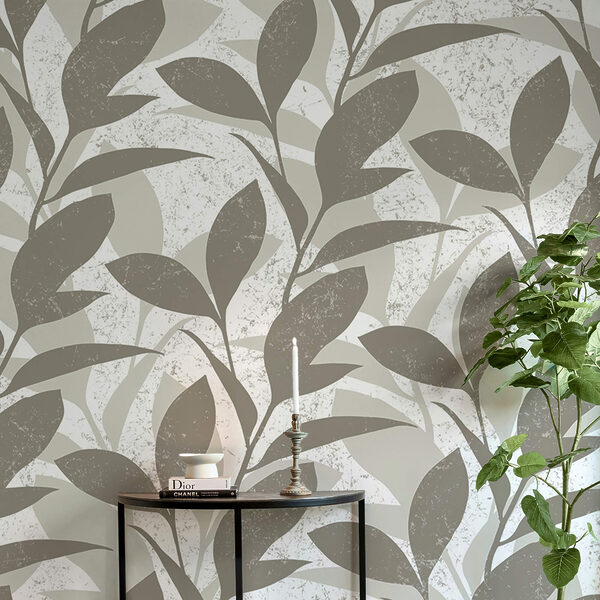 Wzór liści na białym tle