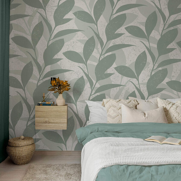 Wzór liści na białym tle Wzór liści na białym tle