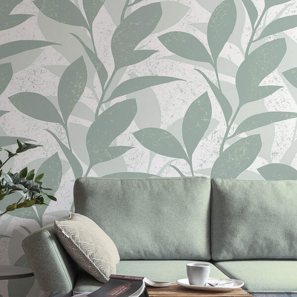 Wzór liści na białym tle Wzór liści na białym tle