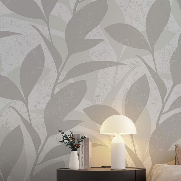 Wzór liści na białym tle