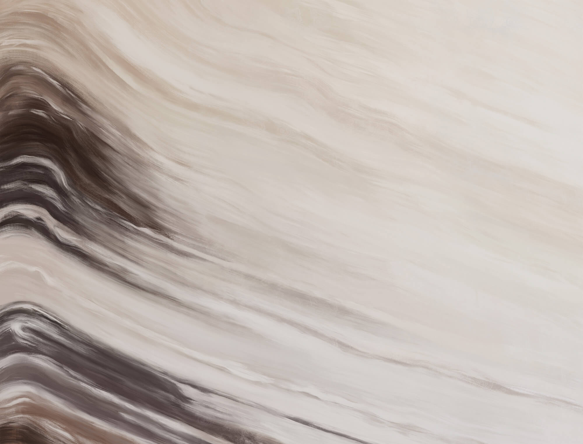 Abstract waves in soft hues