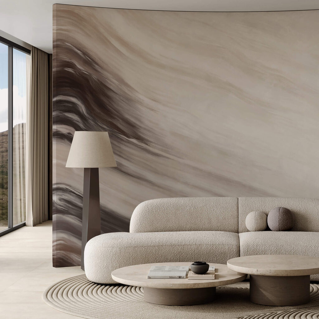 Abstrakcyjne fale w delikatnych odcieniach