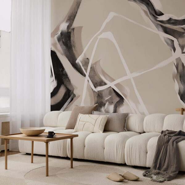 Warstwowe linie w delikatnych odcieniach