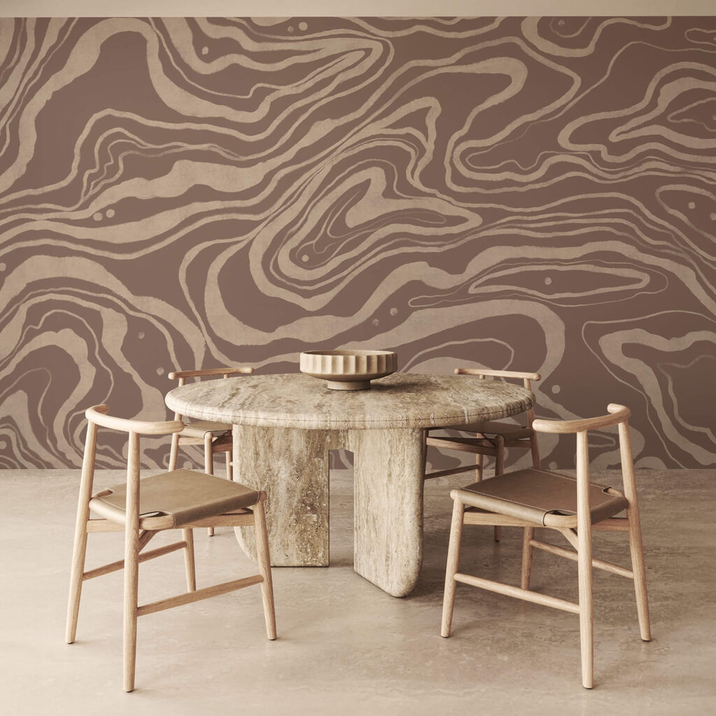 Brązowo-biały wzór