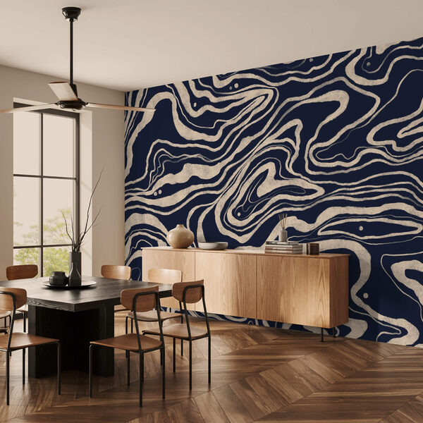 Czarno-biały wzór w wiry