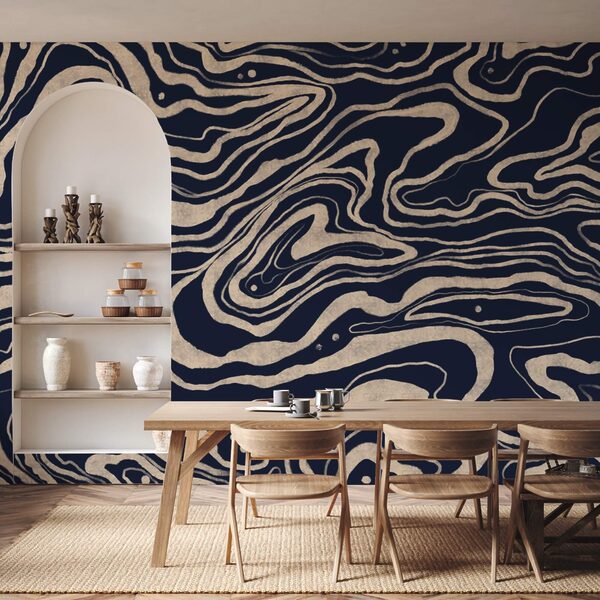 Czarno-biały wzór w wiry