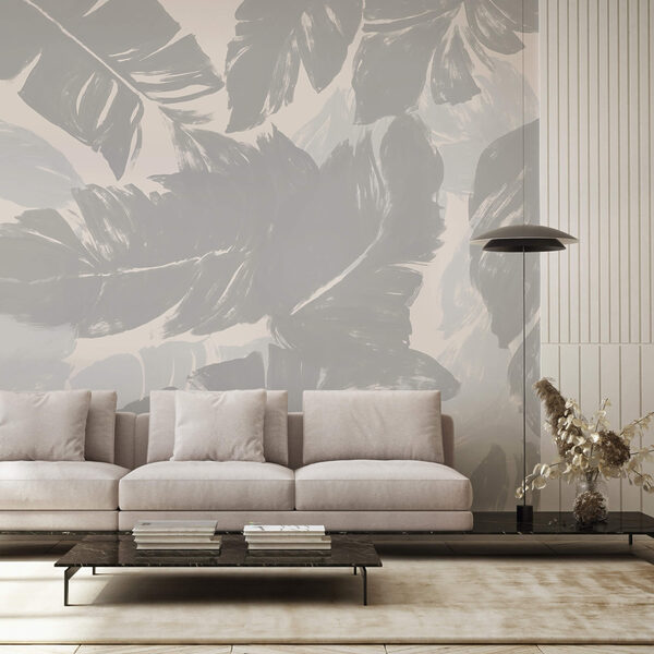 Eleganckie liście w delikatnych odcieniach