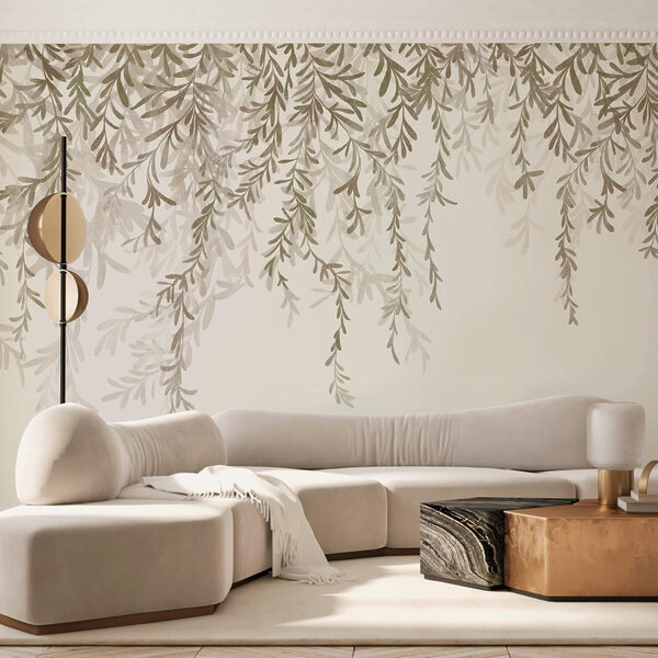 Delikatne liście w delikatnych odcieniach