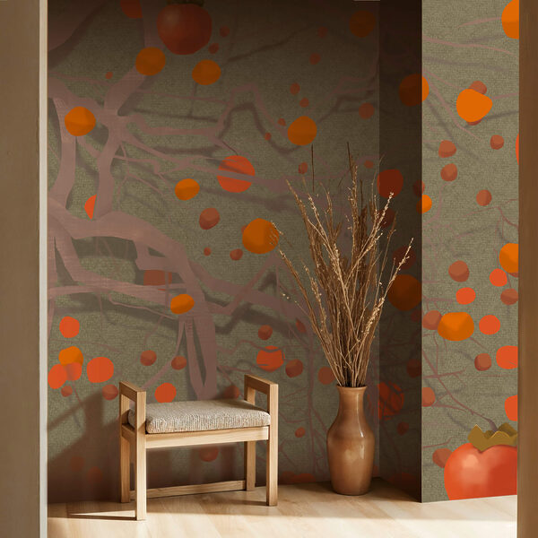 Drzewo z pomarańczowymi owocami