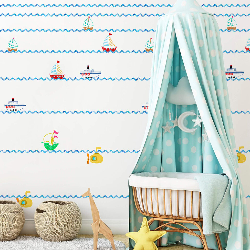 Wzór łodzi i łodzi podwodnej