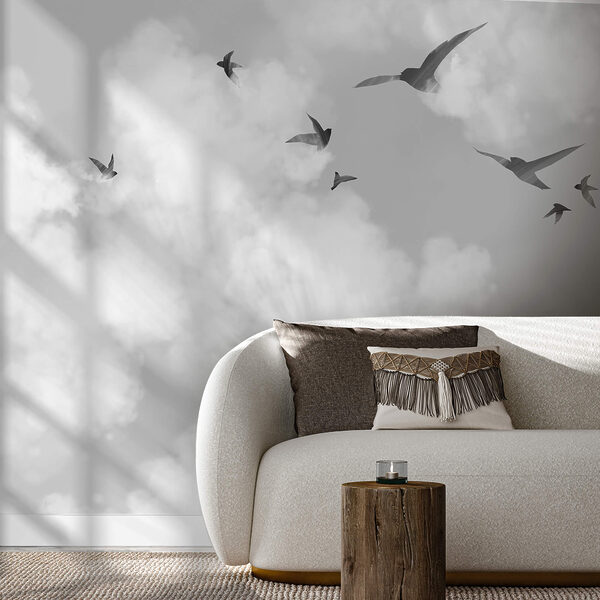 Ptaki latające ptaki na niebie