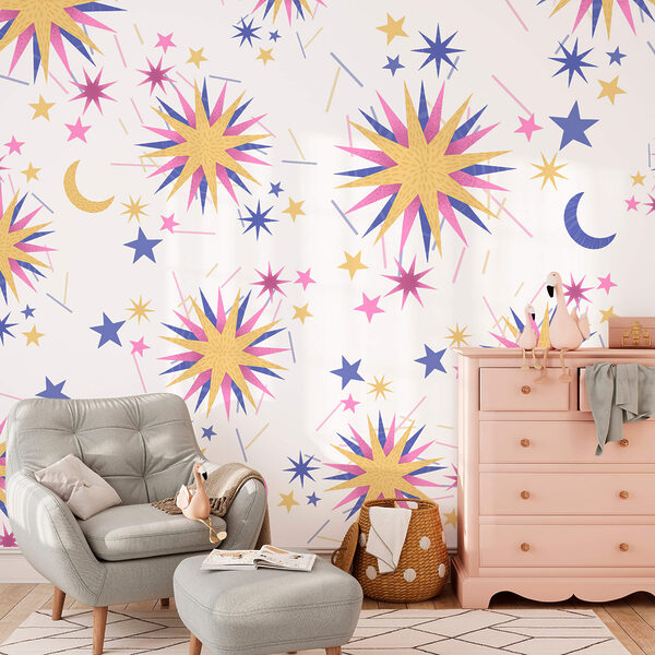 Wzór gwiazd i księżyca