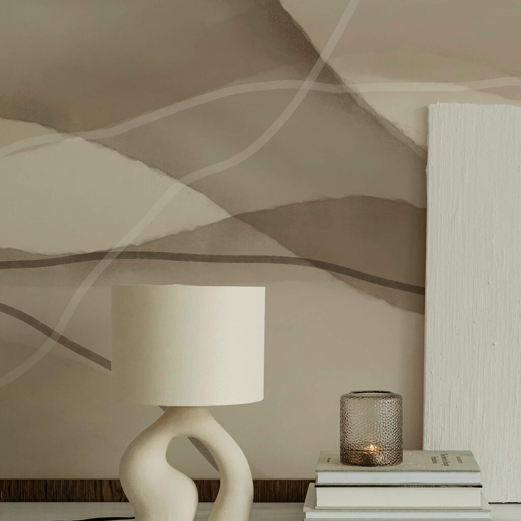 Spokojne fale w delikatnych odcieniach ziemi Spokojne fale w delikatnych odcieniach ziemi