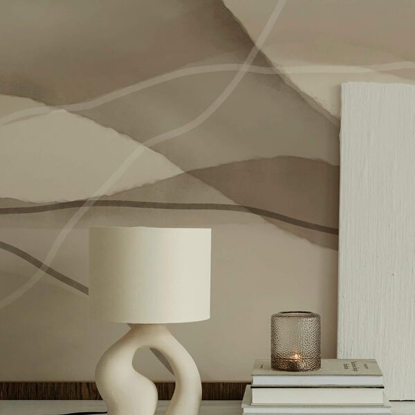 Spokojne fale w delikatnych odcieniach ziemi Spokojne fale w delikatnych odcieniach ziemi