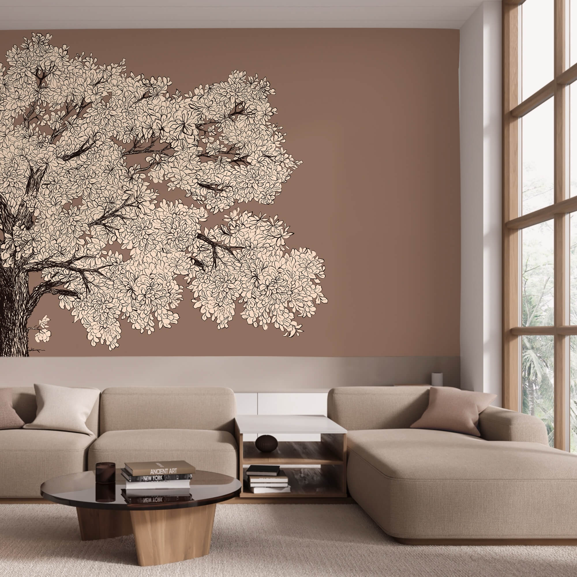 Drzewo z białymi kwiatami