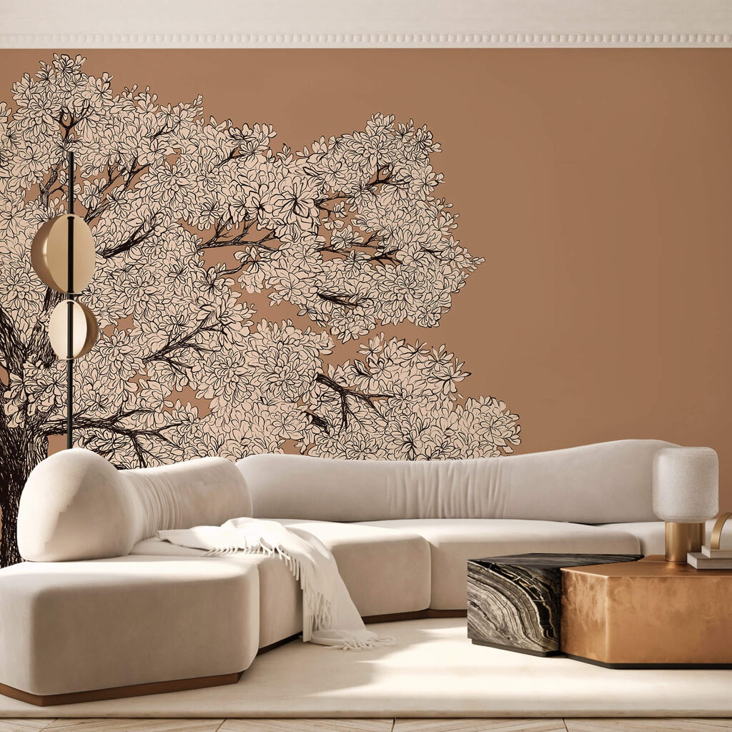 Drzewo z białymi kwiatami