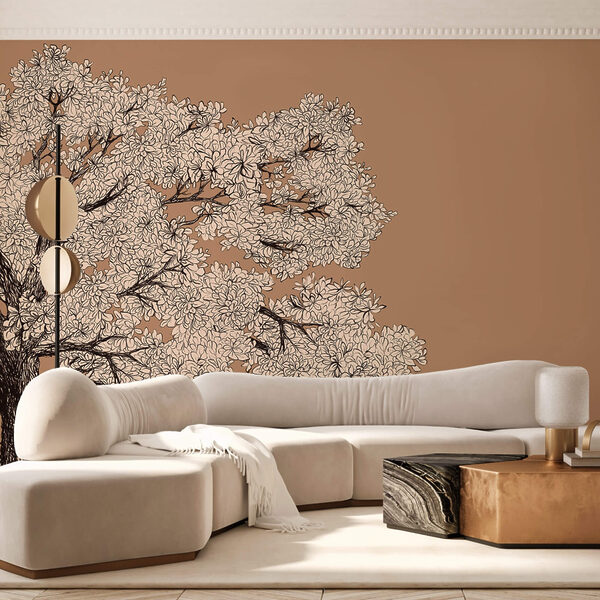 Drzewo z białymi kwiatami