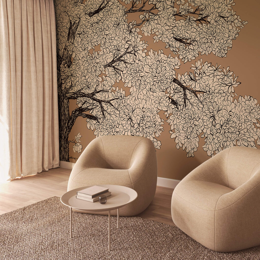 Drzewo z białymi kwiatami