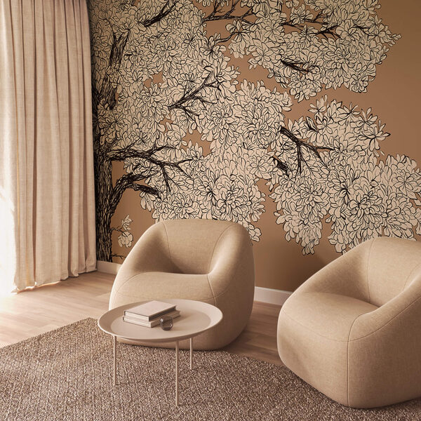 Drzewo z białymi kwiatami