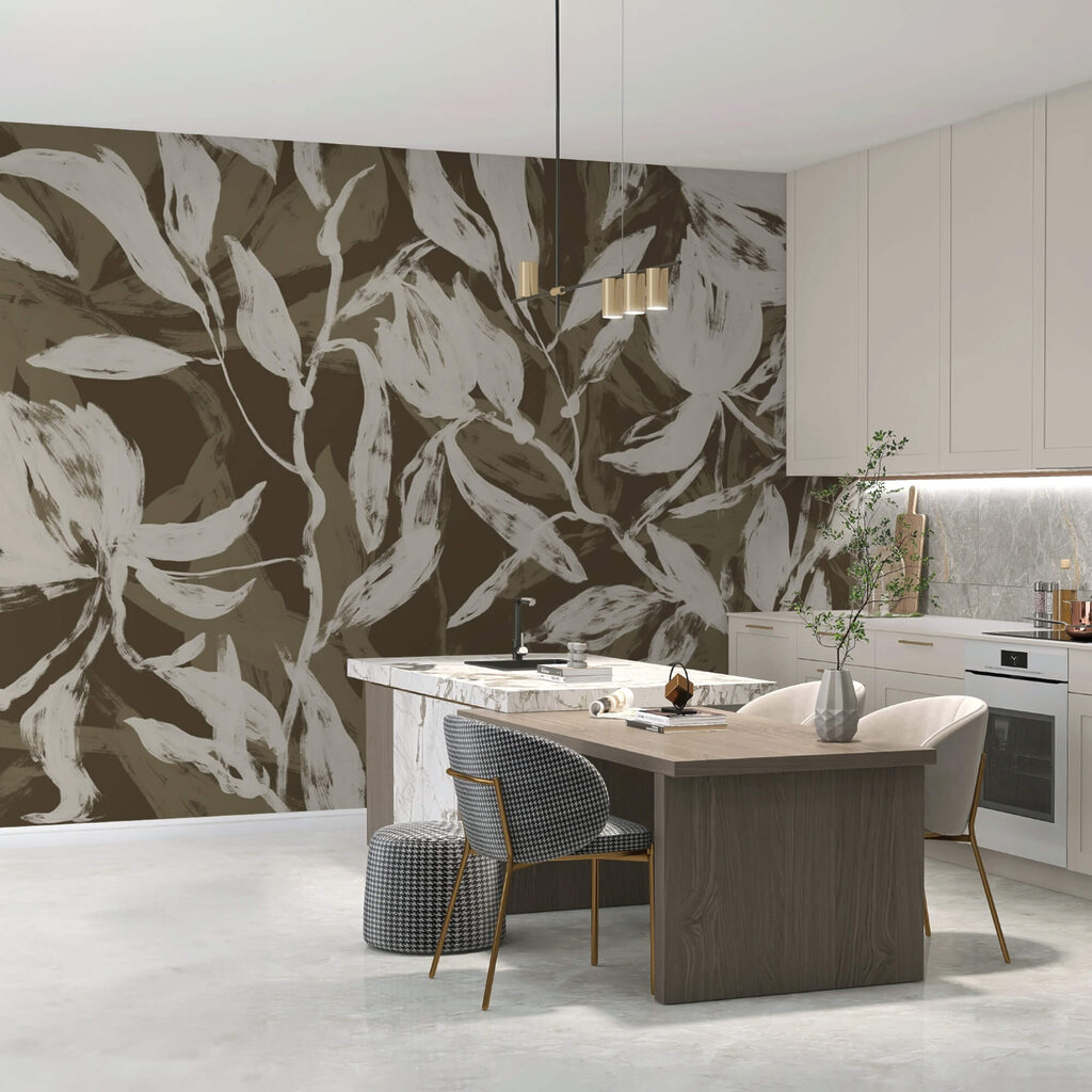 Inspirowany naturą wzór botaniczny