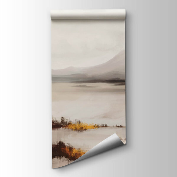 Landscape of a lake with mountains in the background Landscape of a lake with mountains in the background