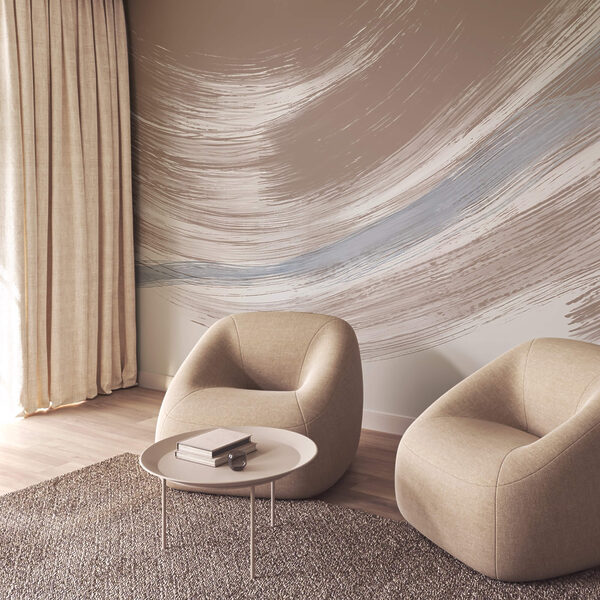 Delikatne odcienie łączą się w łagodnym ruchu