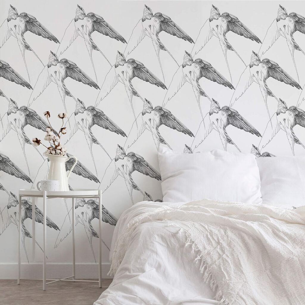 Grupa ptaków ze skrzydłami