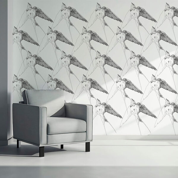 Grupa ptaków ze skrzydłami