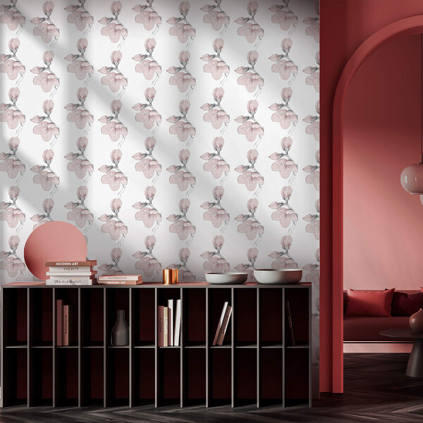 Wzór kwiatów na białym tle