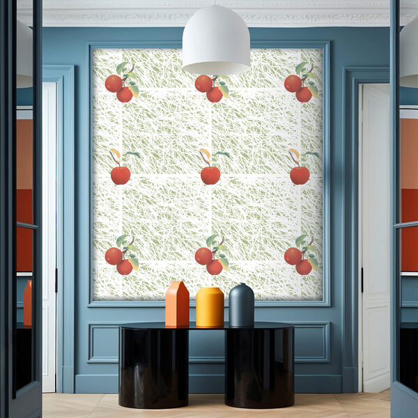 Wzór czerwonych jabłek