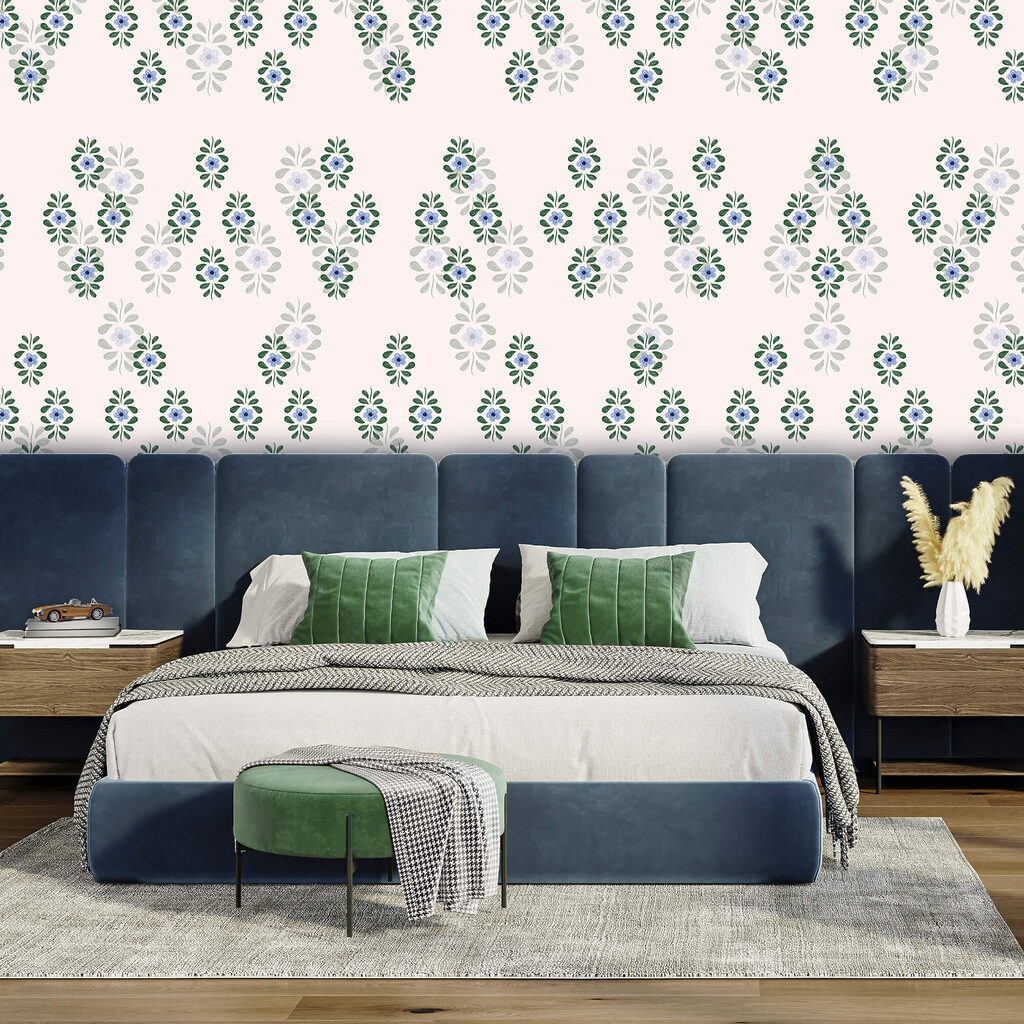 Wzór niebieskich kwiatów Wzór niebieskich kwiatów