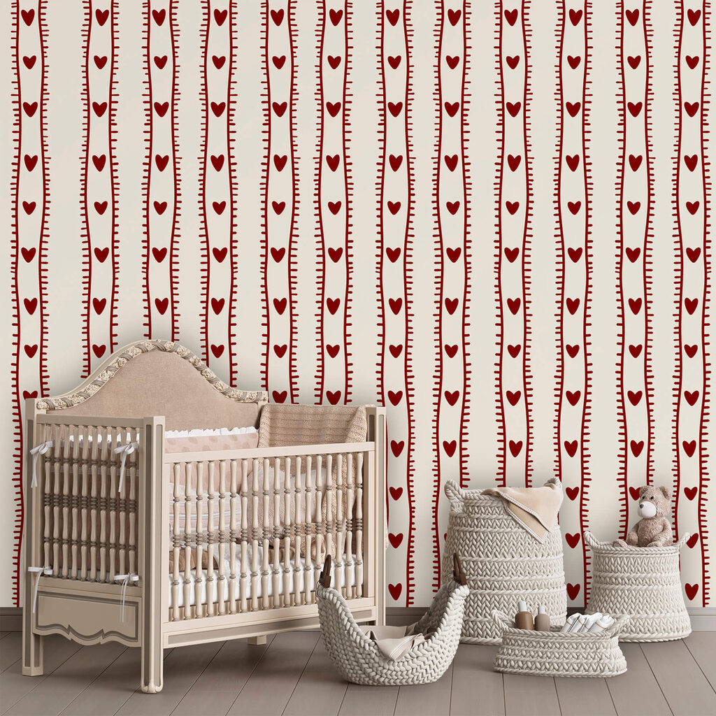 Czerwono-biały wzór