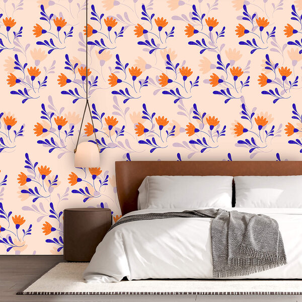 Wzór kwiatów i liści Wzór kwiatów i liści