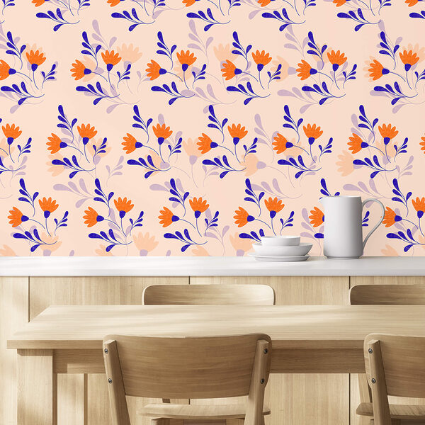 Wzór kwiatów i liści Wzór kwiatów i liści