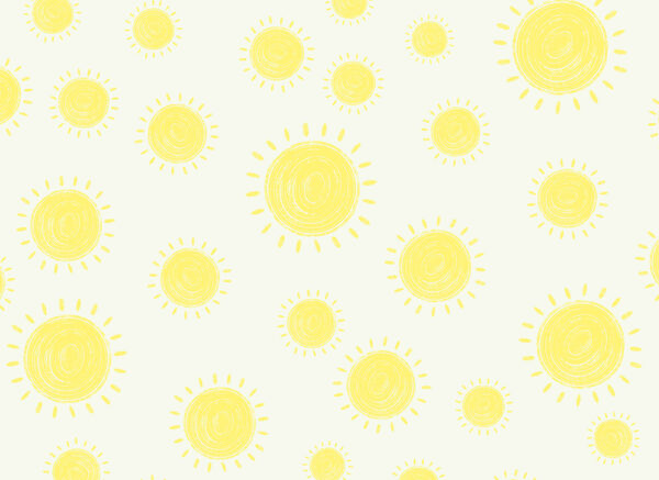 Pattern of yellow sun