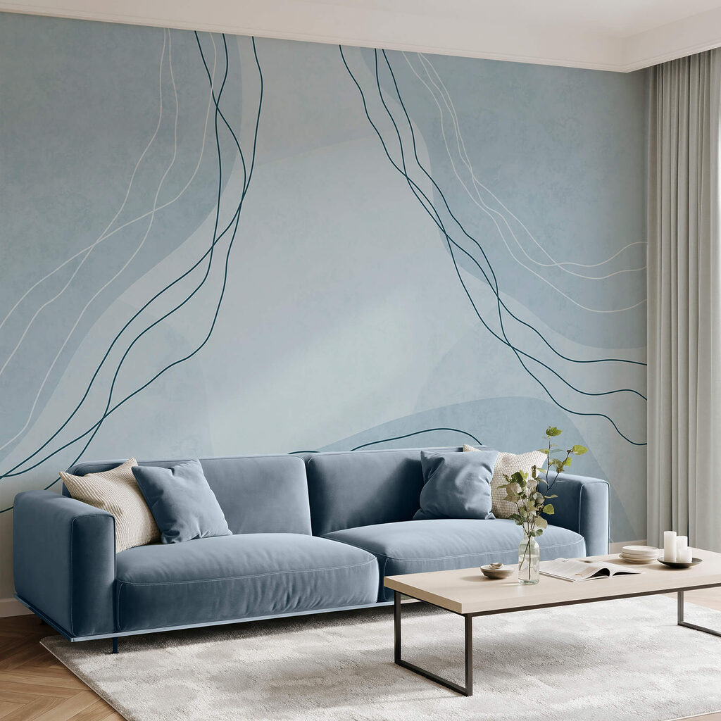 Niebiesko-białe tło z liniami