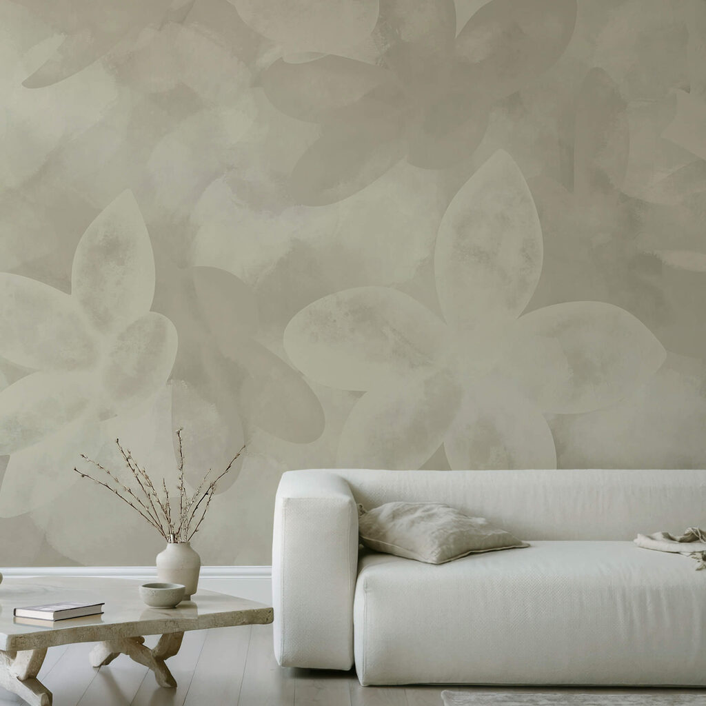 Biały wzór kwiatowy