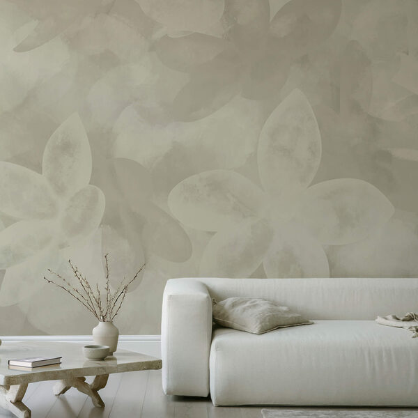 Biały wzór kwiatowy