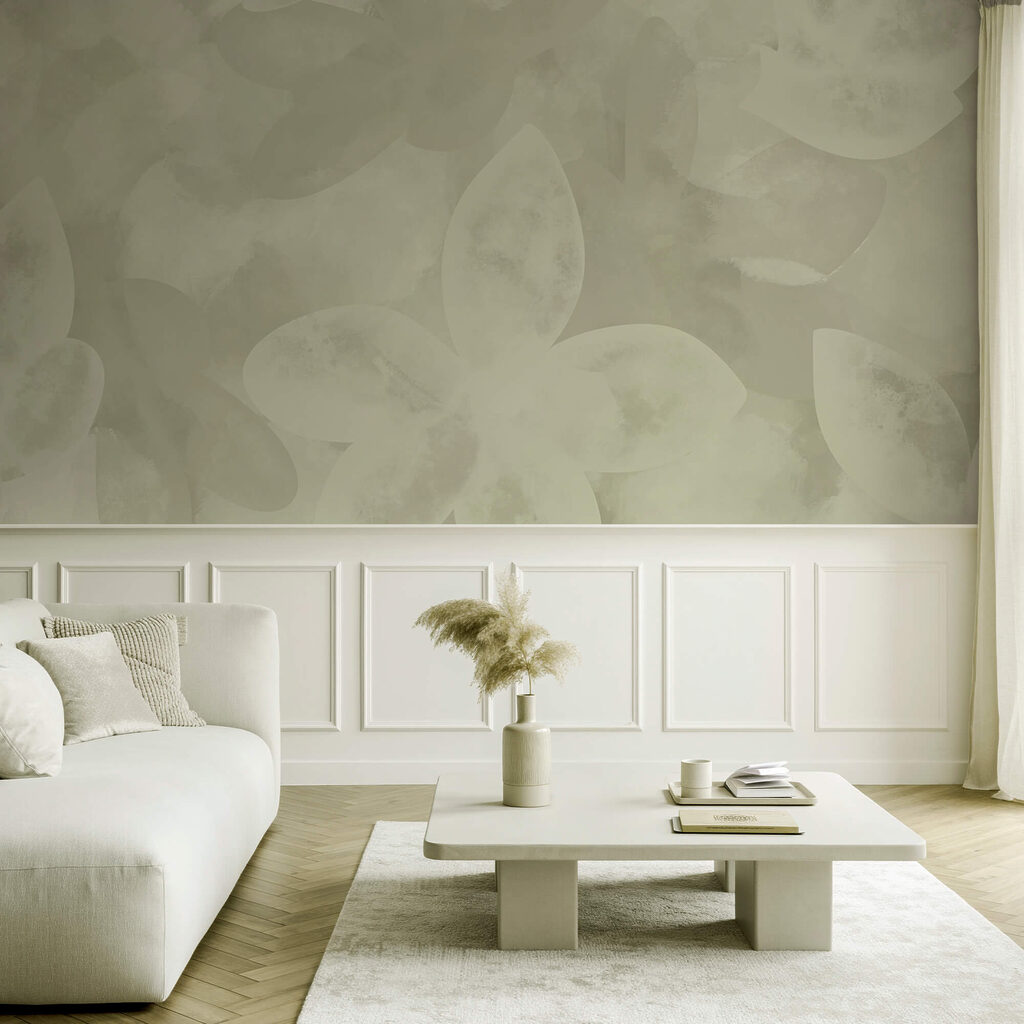 Biały wzór kwiatowy