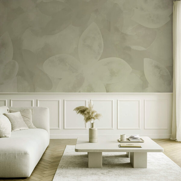 Biały wzór kwiatowy