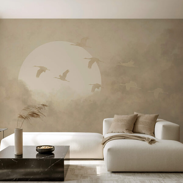 Ptaki latające po niebie