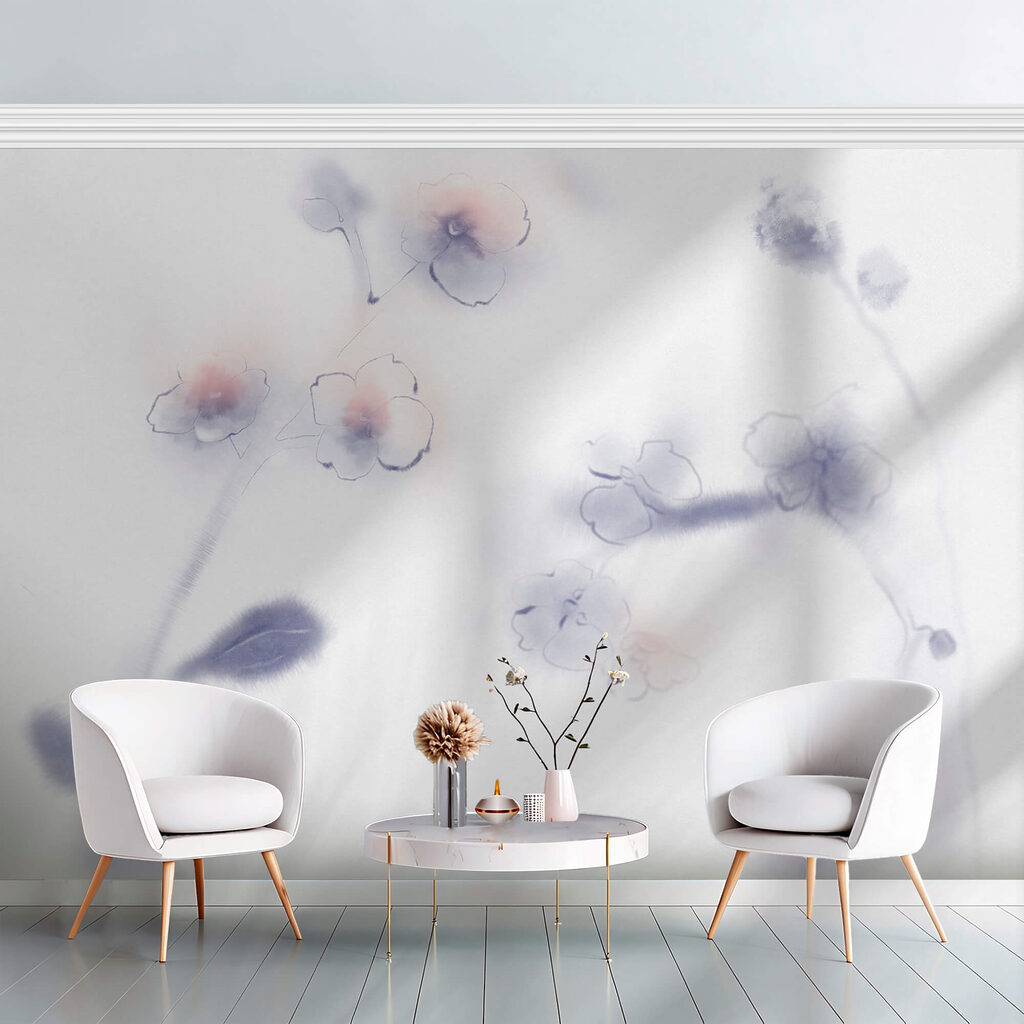 Delikatne płatki w delikatnych akwarelach