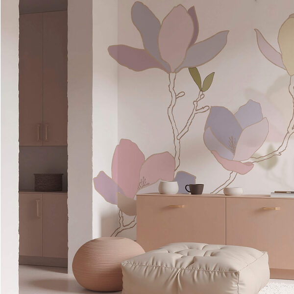 Delikatne kwiaty w delikatnych pastelowych odcieniach