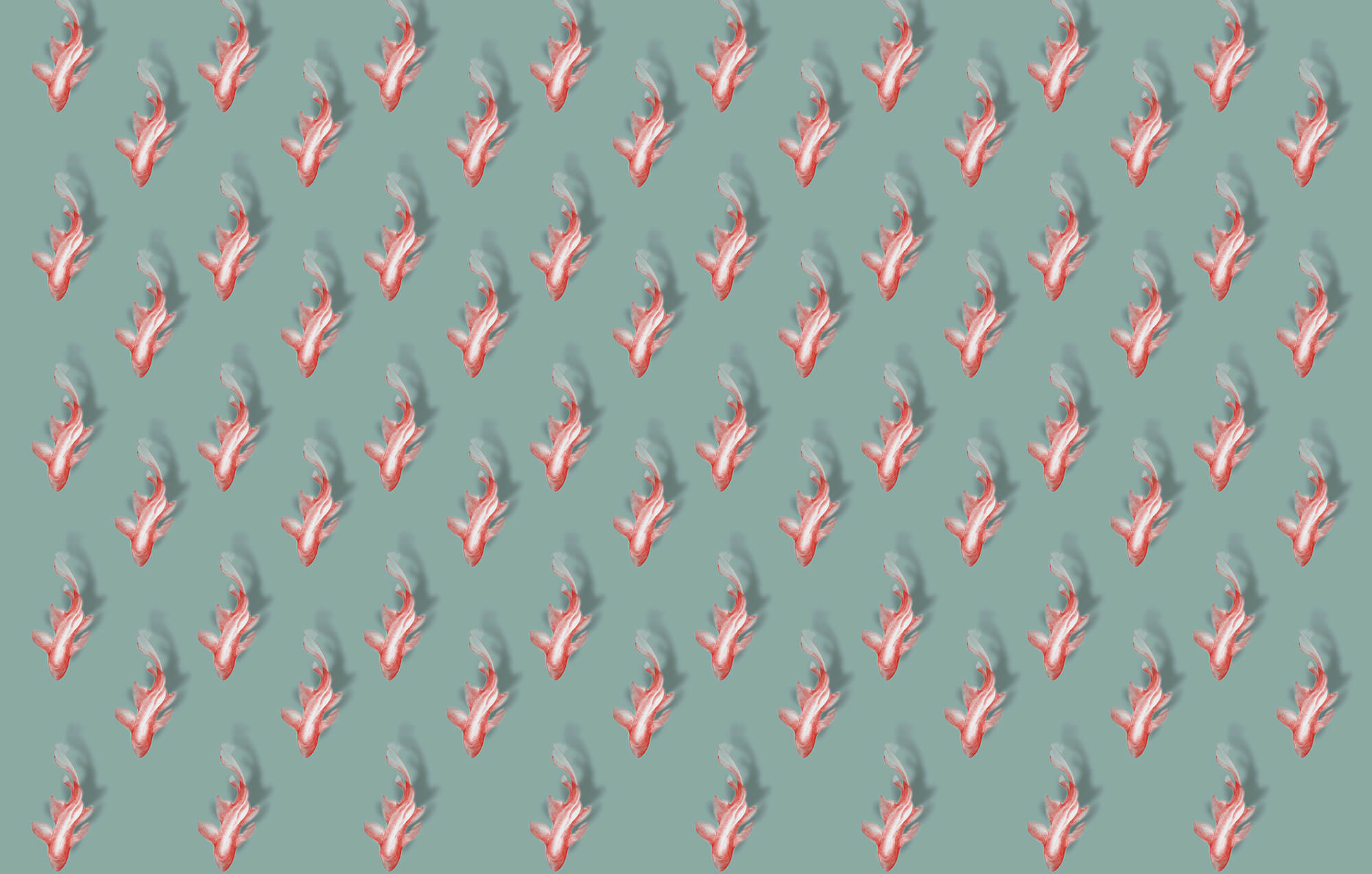 Pattern of fish on a blue background Pattern of fish on a blue background