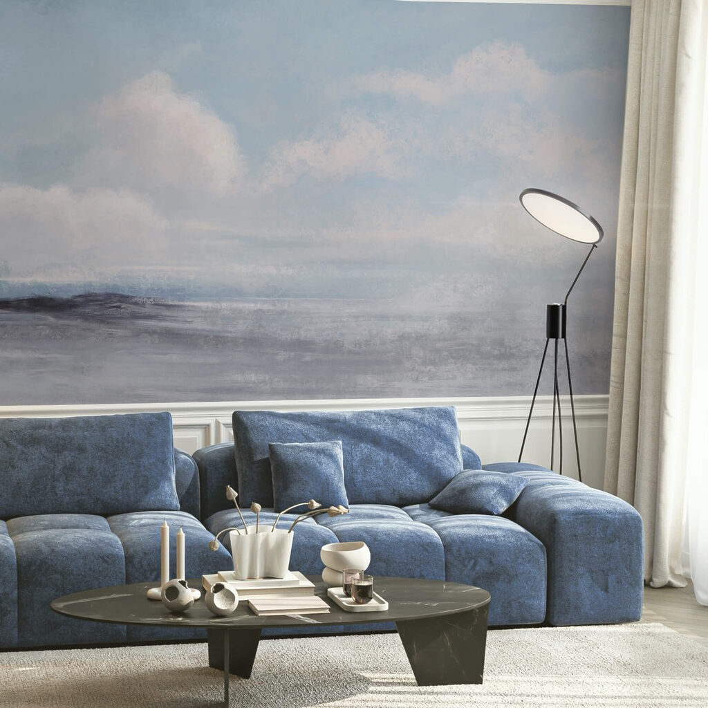 Krajobraz z zachmurzonym niebem