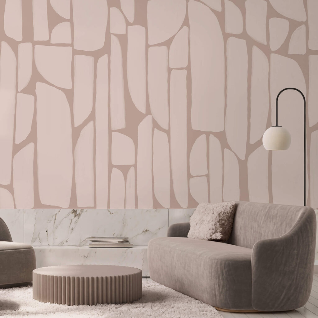 Wzór z białych i różowych kształtów Wzór z białych i różowych kształtów