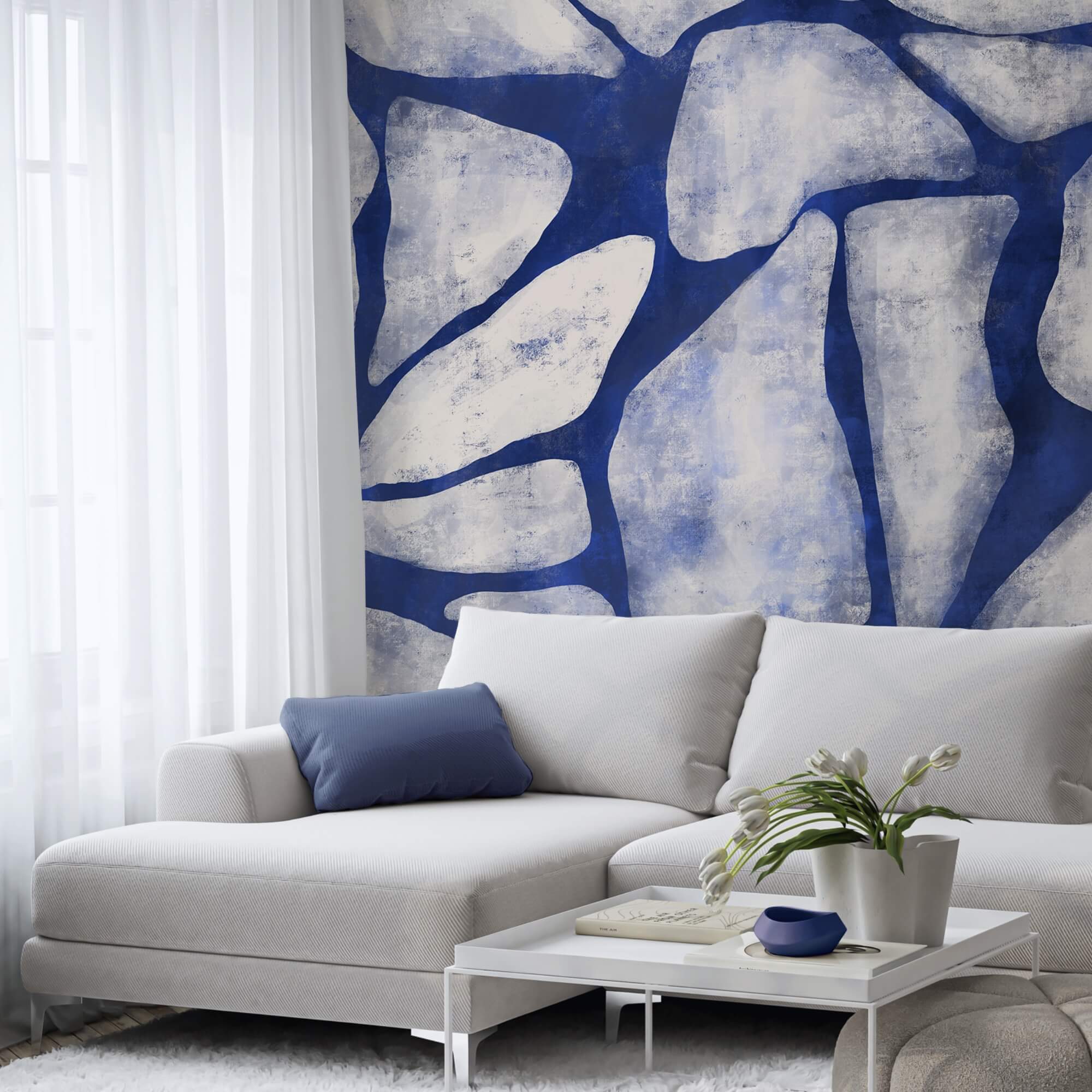 Niebiesko-biały wzór Niebiesko-biały wzór