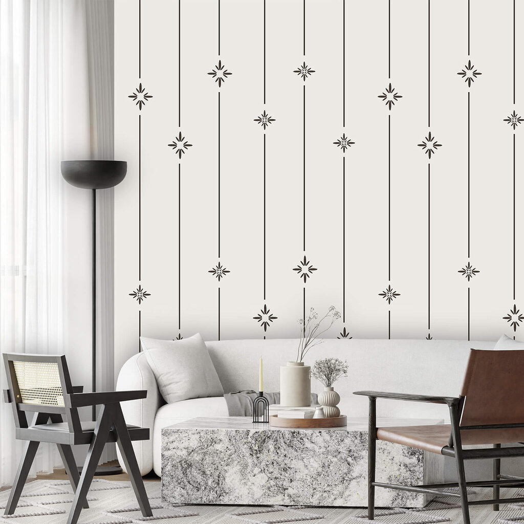 Wzór z gwiazdek i linii