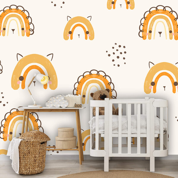 Wzór z rysunkowymi zwierzętami